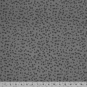 Scattered Spots on Heather Gray Cotton Jersey Blend Knit Fabric