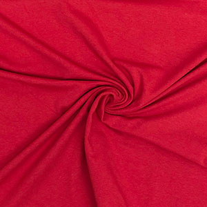 True Red Solid Cotton Spandex Knit Fabric - Girl Charlee