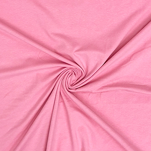 Pink Solid Cotton Spandex Knit Fabric - Girl Charlee