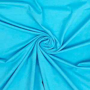 Cotton Waffle Knit Fabric Solid Sky Blue 54 Inch Width Cotton Rayon Spandex  Half Yard or 1 Yard 