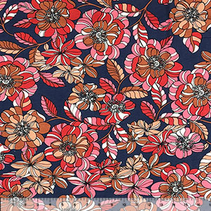 floral cotton jersey fabric