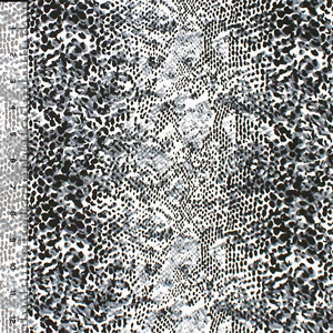 Black Slate Gecko Dot Print Cotton Spandex Knit Fabric