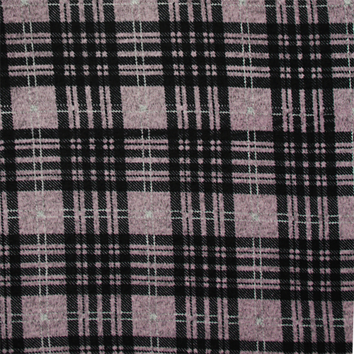 plaid sweater knit fabric