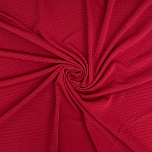 red double knit fabric