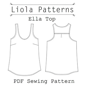 Liola Designs Ella Top Sewing Pattern - Girl Charlee