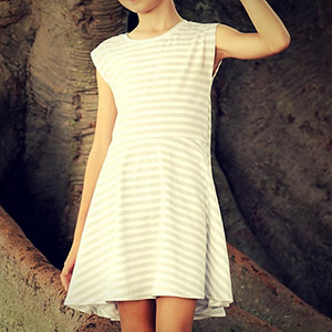 Thread Faction Girls Dolman Sleeve Dress and Top Sewing Pattern - Girl