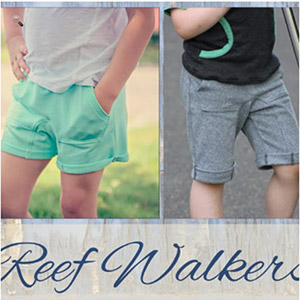 New Horizons Designs Reef Walker Shorts Sewing Pattern - Girl Charlee