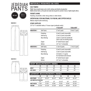Thread Theory Designs Jedediah Pants and Shorts Sewing Pattern - Girl