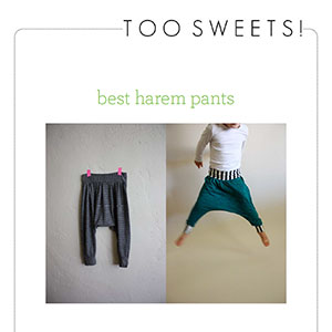 Elephant Honeycomb Harem Pants - Low Crotch
